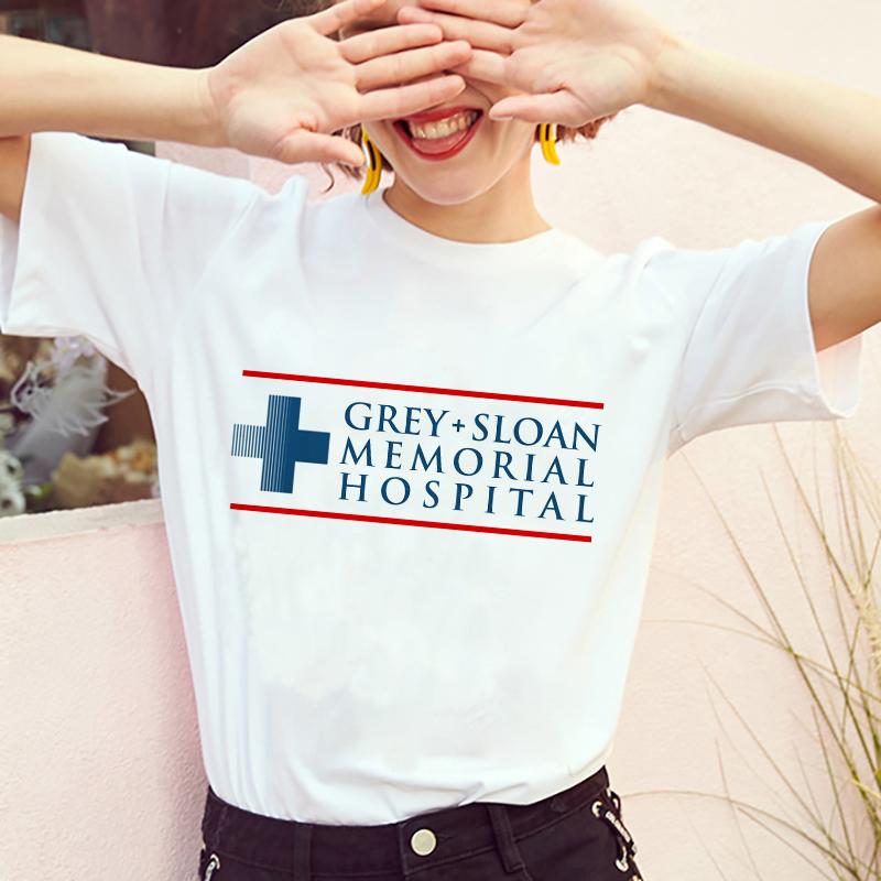 2024 Summer T-shirts Women Greys Anatomy You're My Person Graphic Lady T Shirts Kawaii Tops Korean Fashion Y2k T-shirt White Top