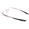 RSINC Rimless Frame/Eyeglass/Spectacle, Optical, Prescription, for Men and Women, Modern, Rose Gold Brown BR-1 N1 Rose Gold Brown
