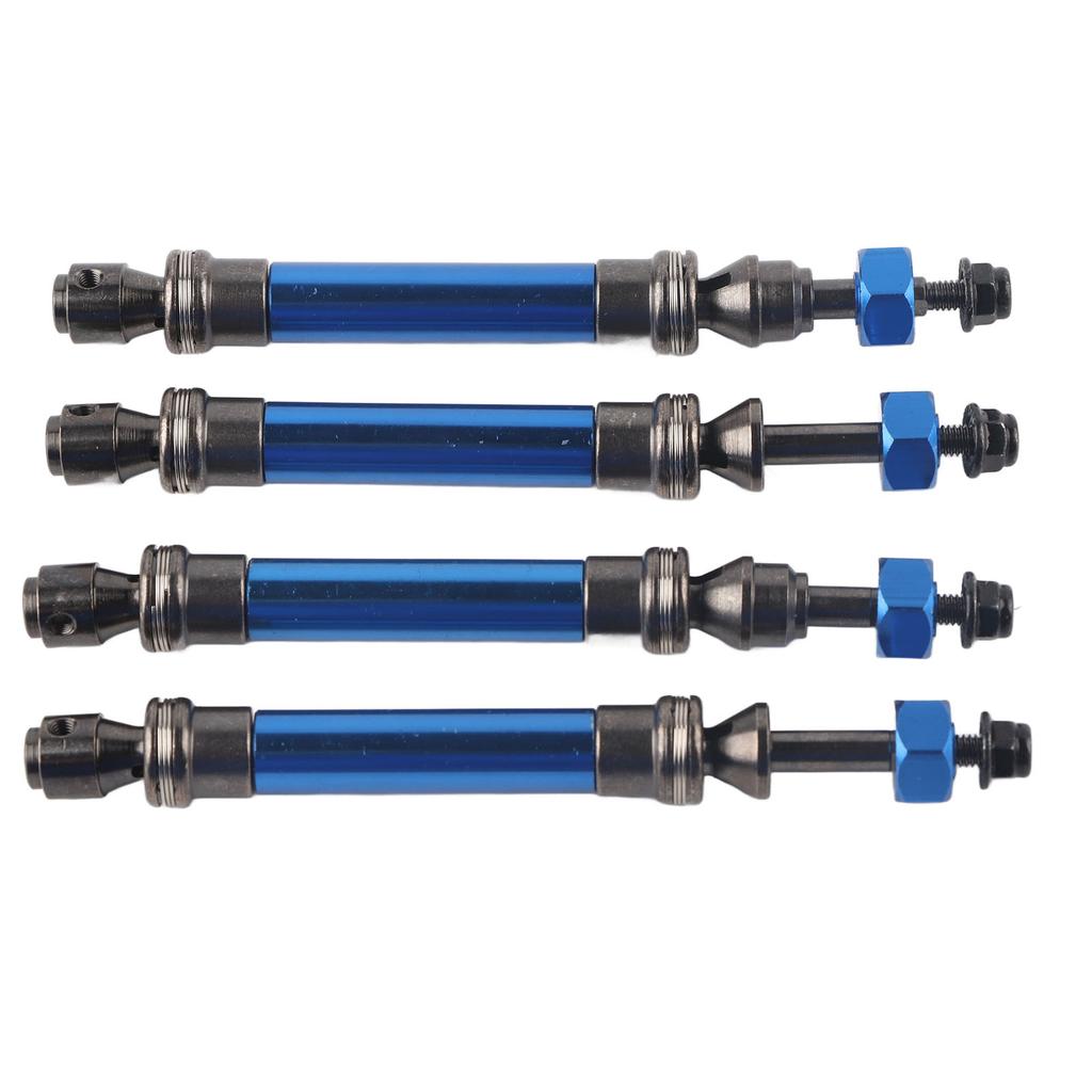 4Pcs CVD Front Rear Drive Shaft Metal Transmission Axle for Traxxas Slash 4X4 1 10 RC CarDark Blue