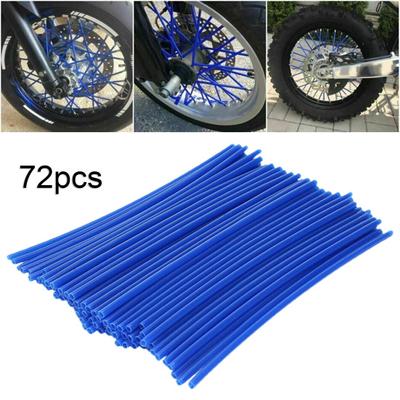 72Pcs Spoke Covers Universal Easy Installation Plastic Motorcycle Spoke Skins for Mountain Bike
