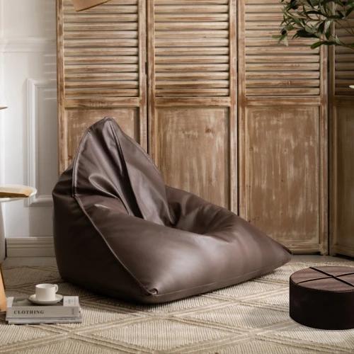 Japanese Lazy Sofa Tatami Bean Bag Balcony Lying Light Luxury Leather Children's Reading Single Chair