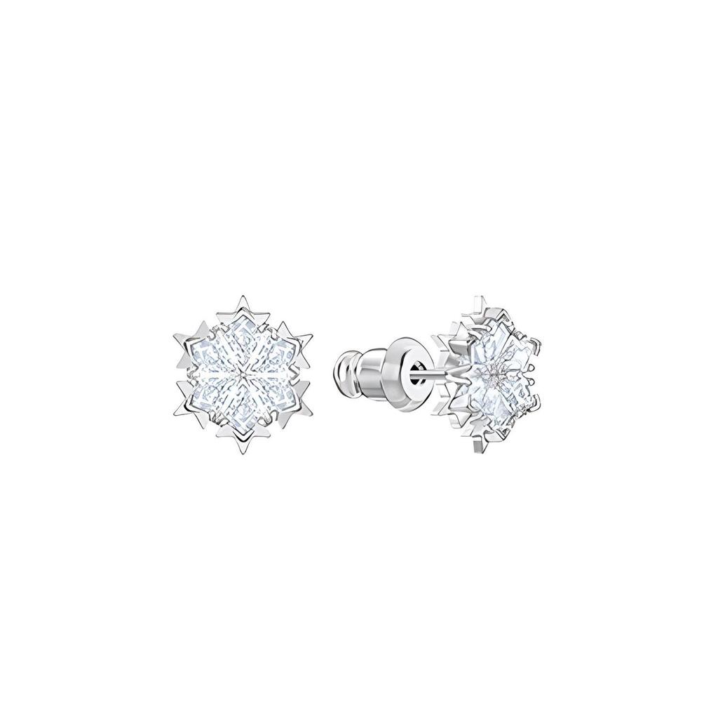 Swarovski Magischer Schneeflocken Elegantes Halsketten- und Ohrring-Set Damenschmuck 5506235