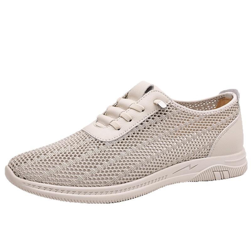 New Summer Men's Fly-woven Sneakers 2025 Summer Thin Comfortable Outdoor Running Shoes