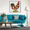 New Arrival 5D DIY Full Circle Diamond Painting "Rooster" Embroidery Cross Stitch Home Decor Gift