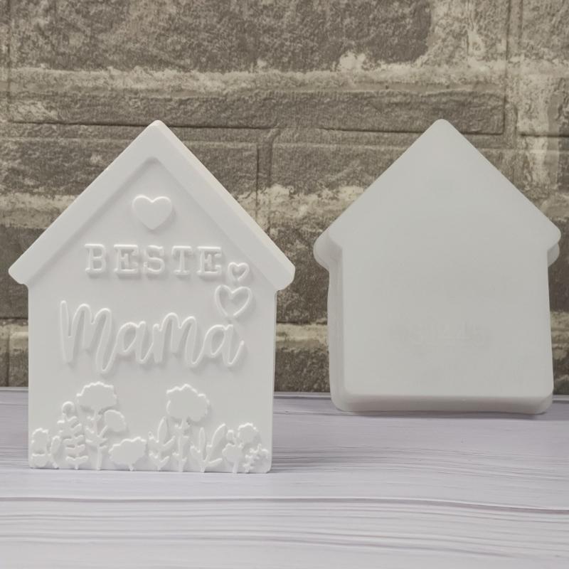 Muttertag Silikon Kerzenformen für Epoxidharz Handgemachte Kerze Silikon Seifenformen Hausform Silikon Kerzenform