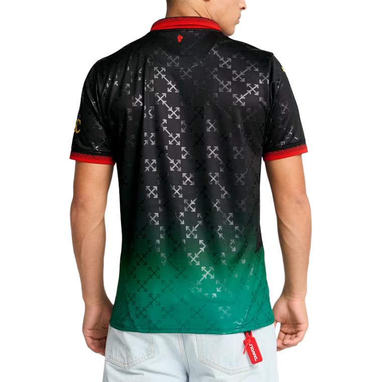 Puma AC Mailand x Off-White Replica Fußballtrikot Puma Schwarz/Powergrün Herren Oberteile 783001-01