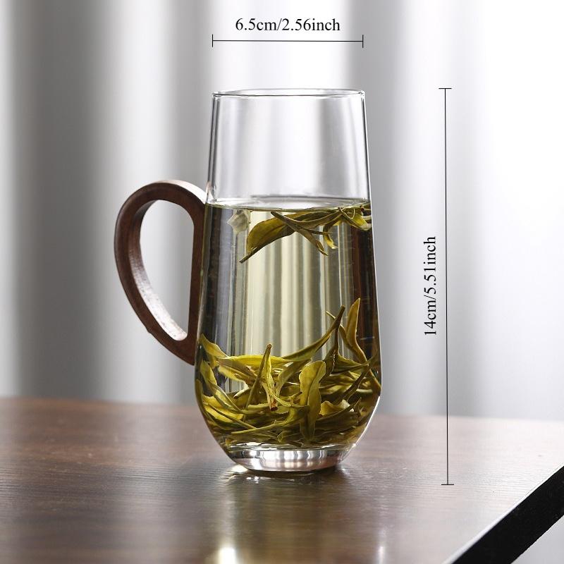 

High Borosilicate Glass Cup Transparent Heat-resistant Thickened Large Capacity Home Leisure Drinkware 301-400ml прозрачный