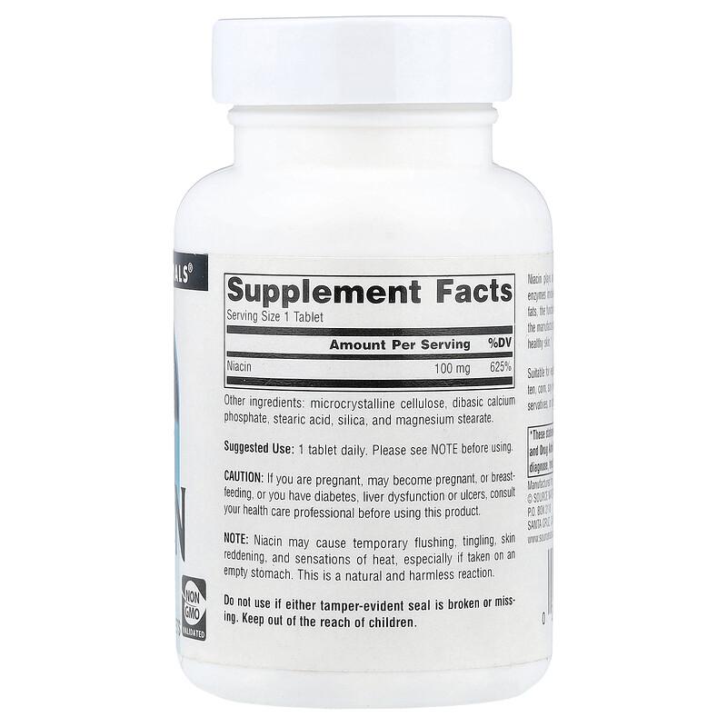 Niacin, 100 mg, 250 Tablets