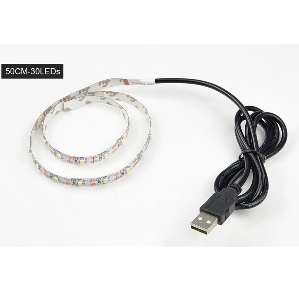 Not Waterproof LED Strip Light Tape USB Light For TV Backlight Atmosphere Decoration PC Kitchen Bedroom Table Decor Lighting Lamp Decor