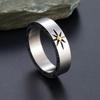 Pánský evropský a americký minimalistický prsten z titanové oceli Polaris