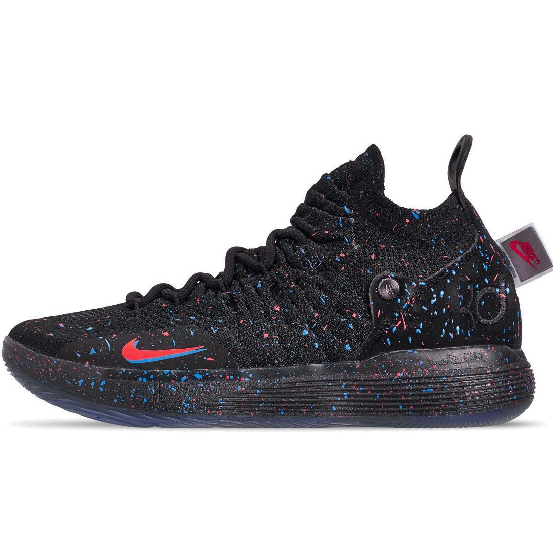 

Мужские кроссовки Nike Zoom KD 11 EP Confetti черные ярко-малиново-фото-синие AO2605-007