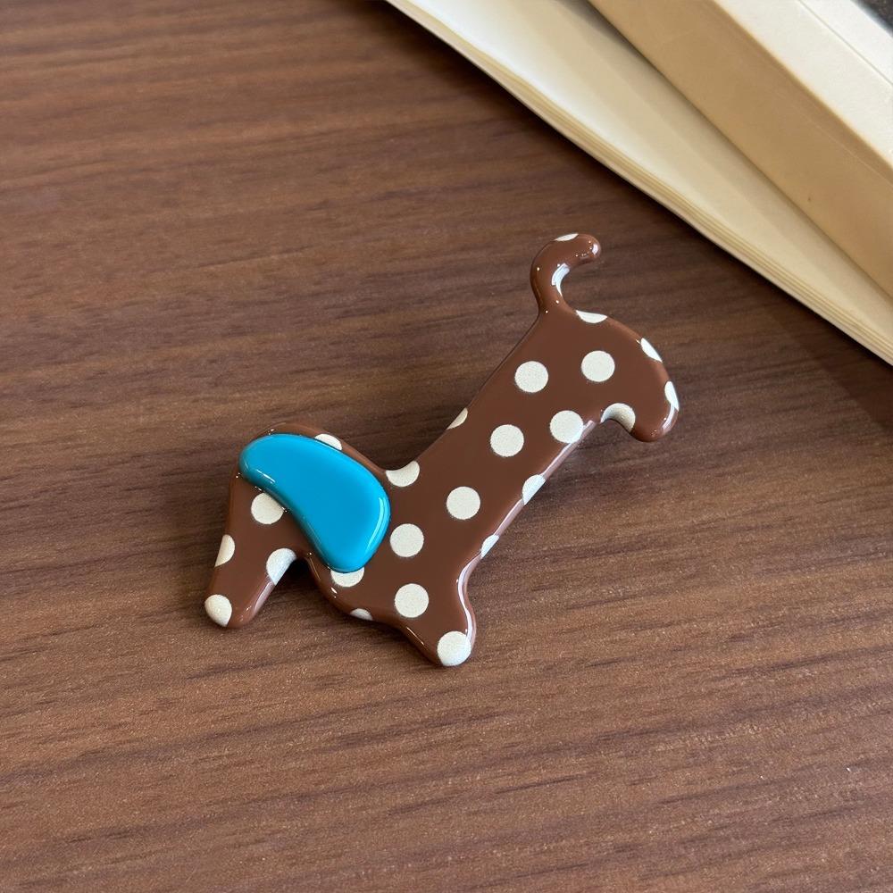 

Large Dachshund Hair Clip Pvc Cartoon Hairpin Cute Puppy Side Clip Travel Style 6