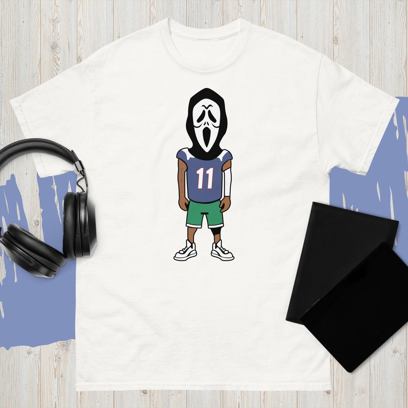 Scary Terry t-Shirt Drew Bledsoe Boston Celtic Black&White Cool Color S