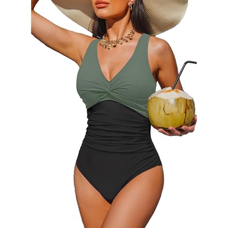 New Popular One-piece Bikini Sexy Leopard Print Splicing European and American Thin Waist Swimsuit Swimsuit
