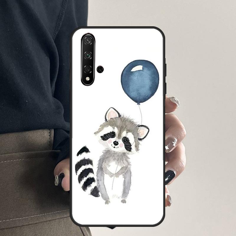 

Raccoon Animal For Huawei Nova 12i 11i 8i 12s 9 10 SE Y91 Y90 Y60 Y70 Y72 Y61 P20 P40 P30 Lite P60 Pro Case Huawei P40 Lite 4G