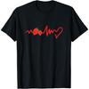 T-shirt Saint-Valentin Fraise Couple Battement de Cœur