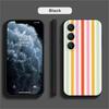 Colorful Striped Phone Case For Samsung Galaxy A52 A42 A32 A22 A12 A02S A72 A73 A51 A41 A31 A21S A71 A40 A30S A20S