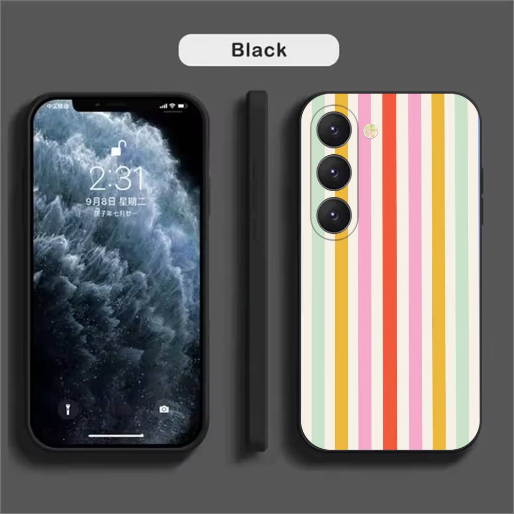 Colorful Striped Phone Case For Samsung Galaxy A52 A42 A32 A22 A12 A02S A72 A73 A51 A41 A31 A21S A71 A40 A30S A20S