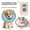 Verstellbare wasserdichte Schmutzkopfbedeckung für Katzen, Kratzfester Kragen, Schal, Katzenhalsband, Runder Schutz, Langlebig