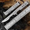 Stainless Steel Mini Folding Knife Scalpel Fast Open Unboxing Replaceable #24 Blade EDC Survival Multitool Keycahin Pocket Knife