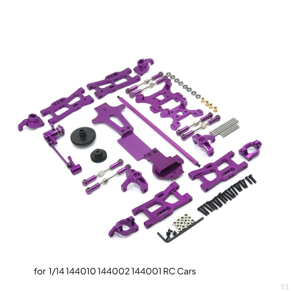 Metal Kit 1:14 Scale RC Car Parts with Hardware Machined Damping System Link Mount for Hobbyists,