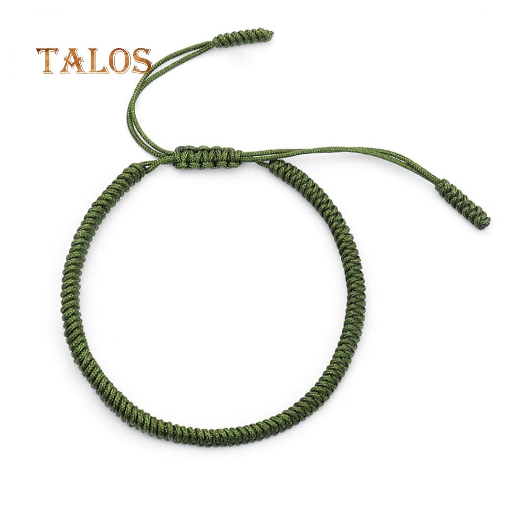 

Модні ювелірні вироби унісекс, подарунок, удачі, ручної роботи, мотузковий плетений браслет, браслети-браслети зелений