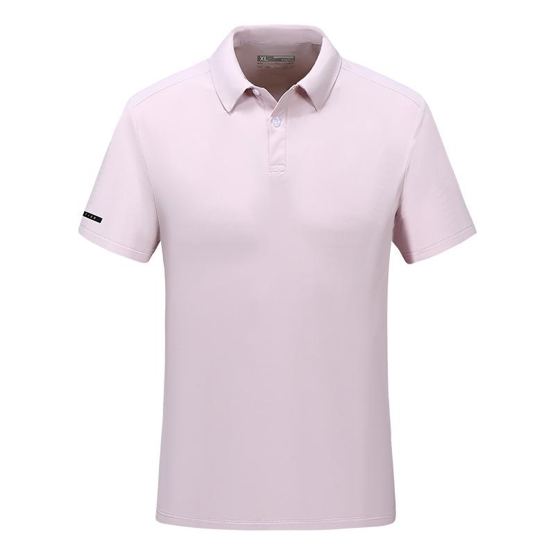 Summer Short-sleeved Lapel Sports PO Shirt Ice Feeling Men's and Women's T-shirt Enterprise Group Work Clothes Printing Logo