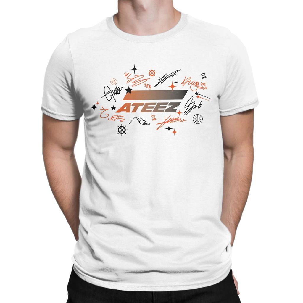 Design Inspired Graphic 100 Cotton Tshirt Ateez Sunset Dream Logo Tees Tops For Unisex