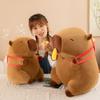 With Stretchable French Fries Capybara Plush Toy Cloth Doll Capybara Plush Doll  Birthday Gift