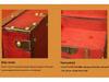 Retro Wooden Rectangular Storage Box Set with Lock - Creative Organizer & Decorative Props