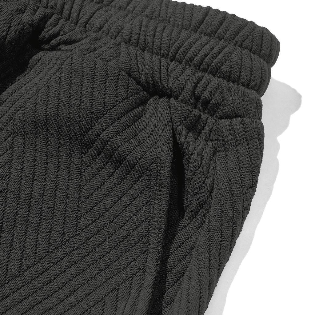 Men's Casual Crinkle Twill Shorts for Summer, Knee-Length Bermuda