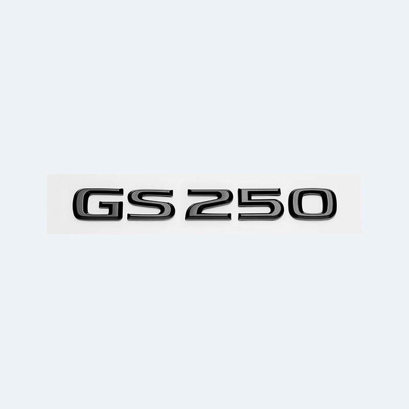 Pour Lexus GS200t GS250 GS300 GS350 GS430 GS460 GS450h HYBRIDE Logo de Coffre Arrière Emblème ABS Noir Brillant Amélioration Rétrofit Lettre