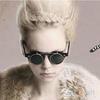 Round Outdoor Flip Up Lens Sunglasses Retro Steampunk Goggles Glasses Eyewear