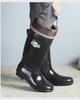 2025 Men's Waterproof Non-Slip High-Top Mining Boots with Thick Soles and Reflective Strips for Coal Mine Protection