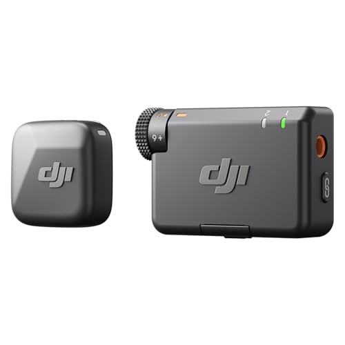

DJI Mic Mini (1 TX + 1 RX) Wireless Microphone, Ultra-Lightweight, Noise Cancelling, Auto-Limiting, 400m Transmission, for Cameras, iPhones, and Andro
