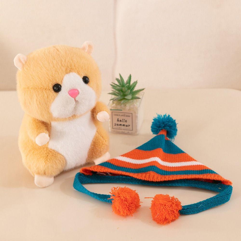 Soft Plush Hamster Doll PP Cotton Hamster Stuffed Plushie Doll Kawaii Hamster Plush Toy  Kids Gifts