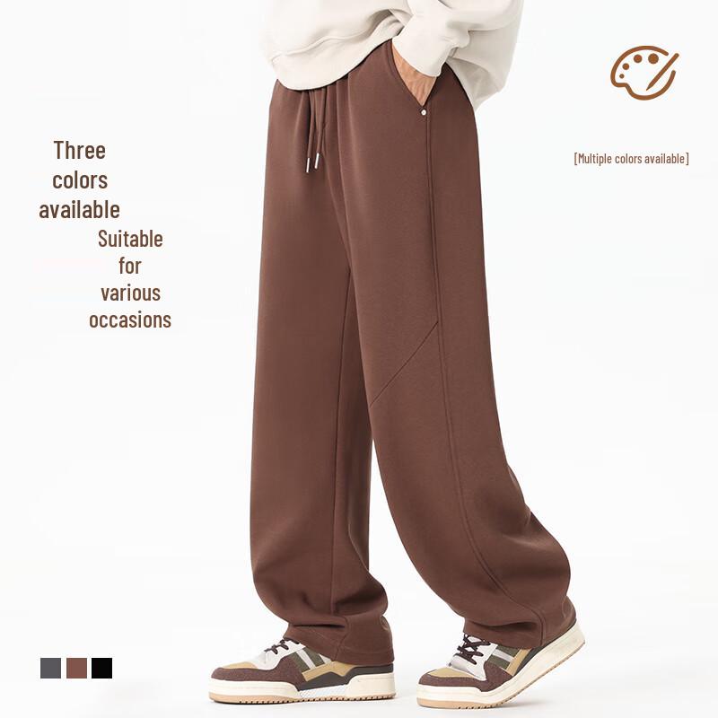 Men's Relaxed Fit Straight-Leg Curved Pants