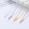 FY-C-10-5 S925 Sterling Silver Necklace Korean Version Pendant Short Clavicle Chain Shiny Niche Accessory