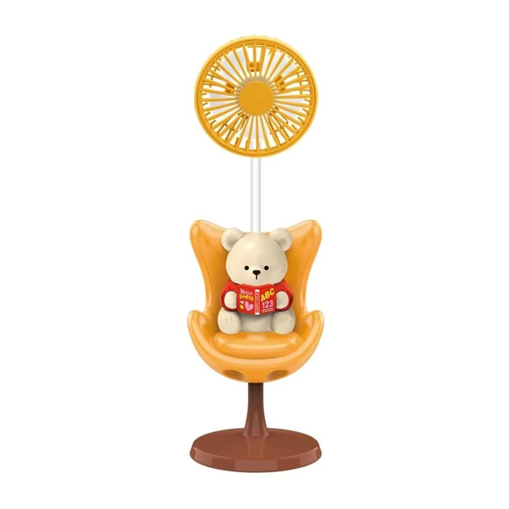Rechargeable Battery USB Rechargeable Mini Fan Cartoon Bear Shape Fan  Shopping