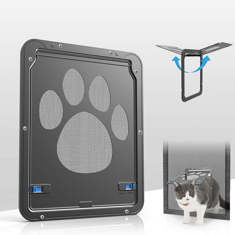 Cat and dog pet door cat door dog hole indoor and outdoor easy installation free access screen window security door dog fence