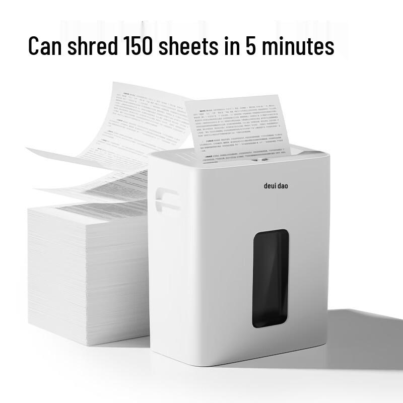 Deli 6-Sheet Micro-Cut Paper Shredder CN plug (adapter included)