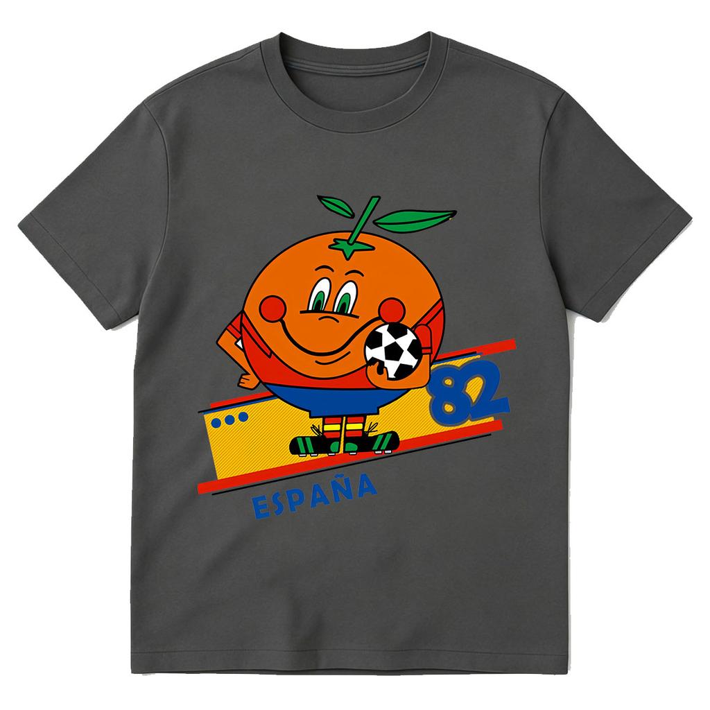 Unisexs Tshirt Naranjito Espana 82 Spain Mascot 1982 Football Funny Tshirt Unisexs Unisex Clothing Fashion Cotton Short Sleeve Top