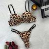 Leopard Print Bra and Thong Set - Sexy, Comfortable Lingerie