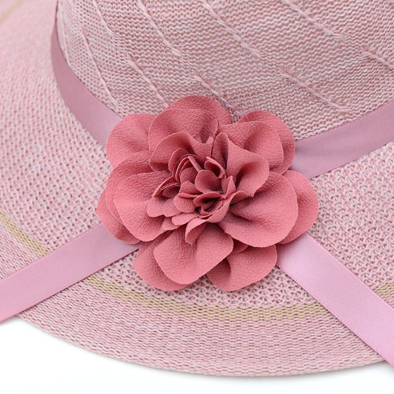 Pălărie cu iarbă Protecție solară și umbrire pentru femei Plajă Plajă Plajă Pălărie de soare pentru femei cu boruri mari în aer liber cu protecție UV