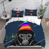 Capa de Edredom de Jogo Fronha Gorilla Tag Conjunto de Roupa de Cama Decoração de Quarto Adulto Menino Menina Infantil Solteiro Casal Tamanho Grande