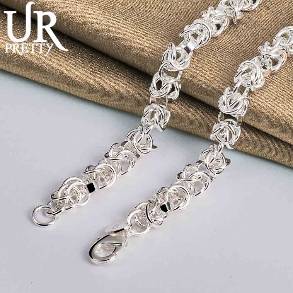 925 Sterling Silber Drachen Knochen Halskette Mode Hochzeit Schmuck