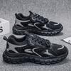 Shoes spring mesh breathable wear-resistant casual shoes non-slip running sports shoes trendy tire sole men's shoes