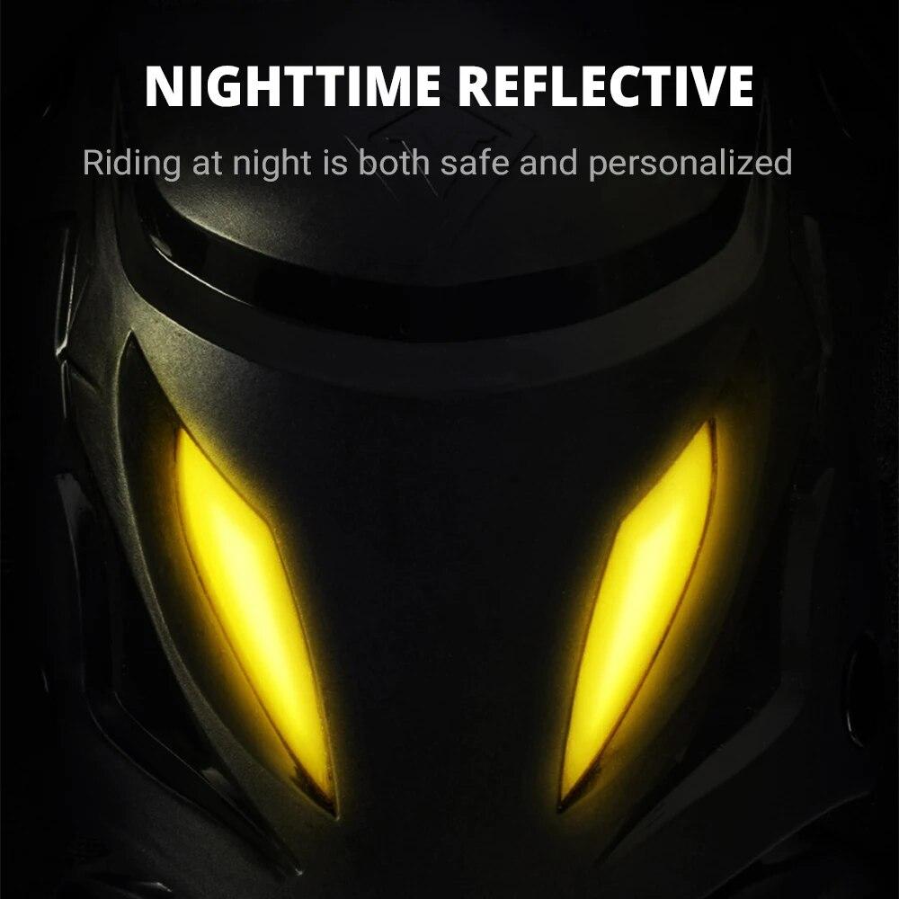 Rodilleras protectoras para motocicleta, equipo de protección para rodillas y codos, para deportes al aire libre y motocross, para las cuatro estaciones, ventiladas.