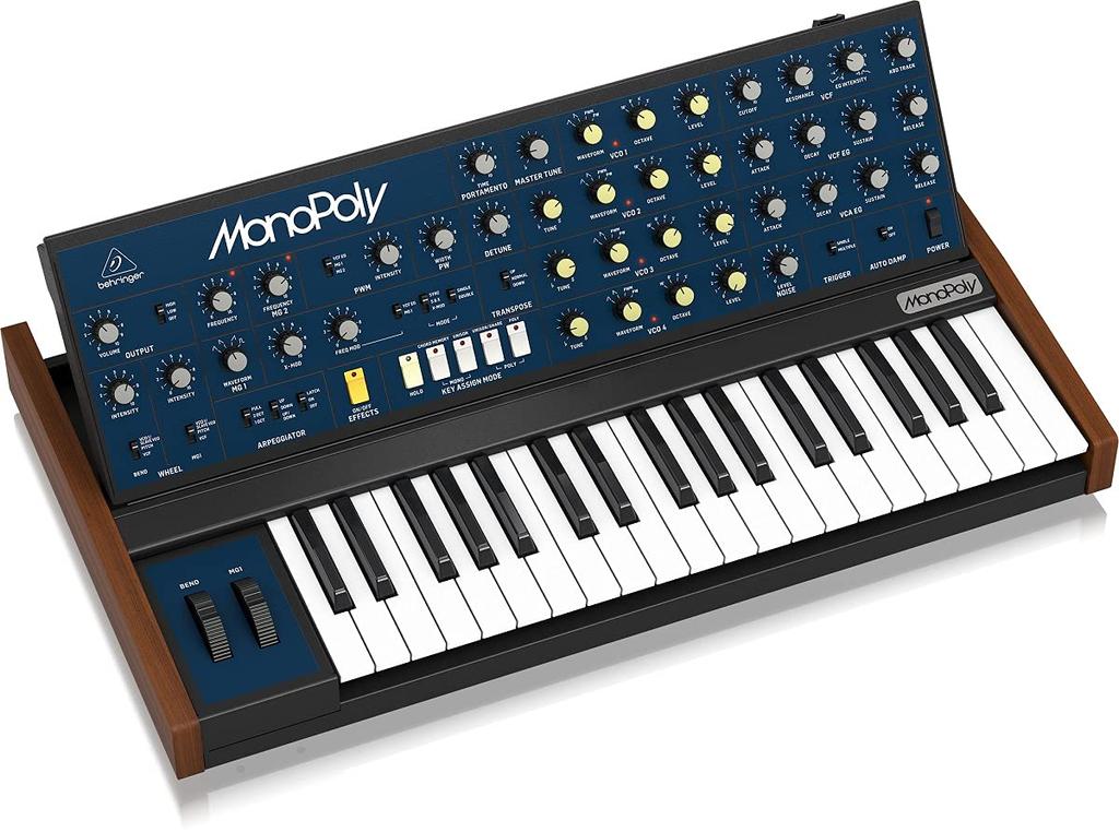 Analogový syntezátor Behringer 37 kláves MONOPOLY Blue Poly/Paraphonic