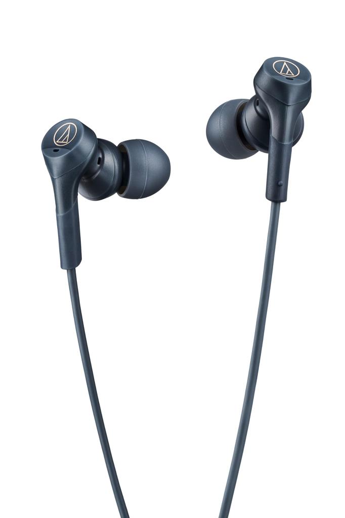 Audio-Technica ATH-CKS330NC BL Wired Earphones Type-C Noise Cancelling 1.2m U-Shaped Cable Microphone Remote Deep Bass Closed-Back High-Quality DAC